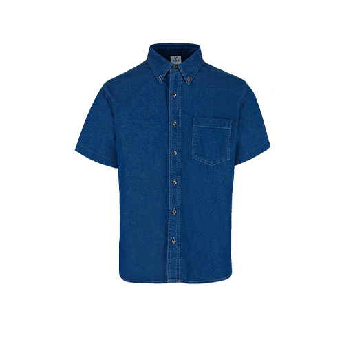 CAMISA YAZ DE MEZCLILLA CABALLERO MANGA CORTA - Artículos Promocionales MAS RECIO